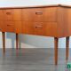 Coiffeuse Norvégienne en Teck convertible Commode, par Steen & Strøm's, Vintage Scandinave 1960s