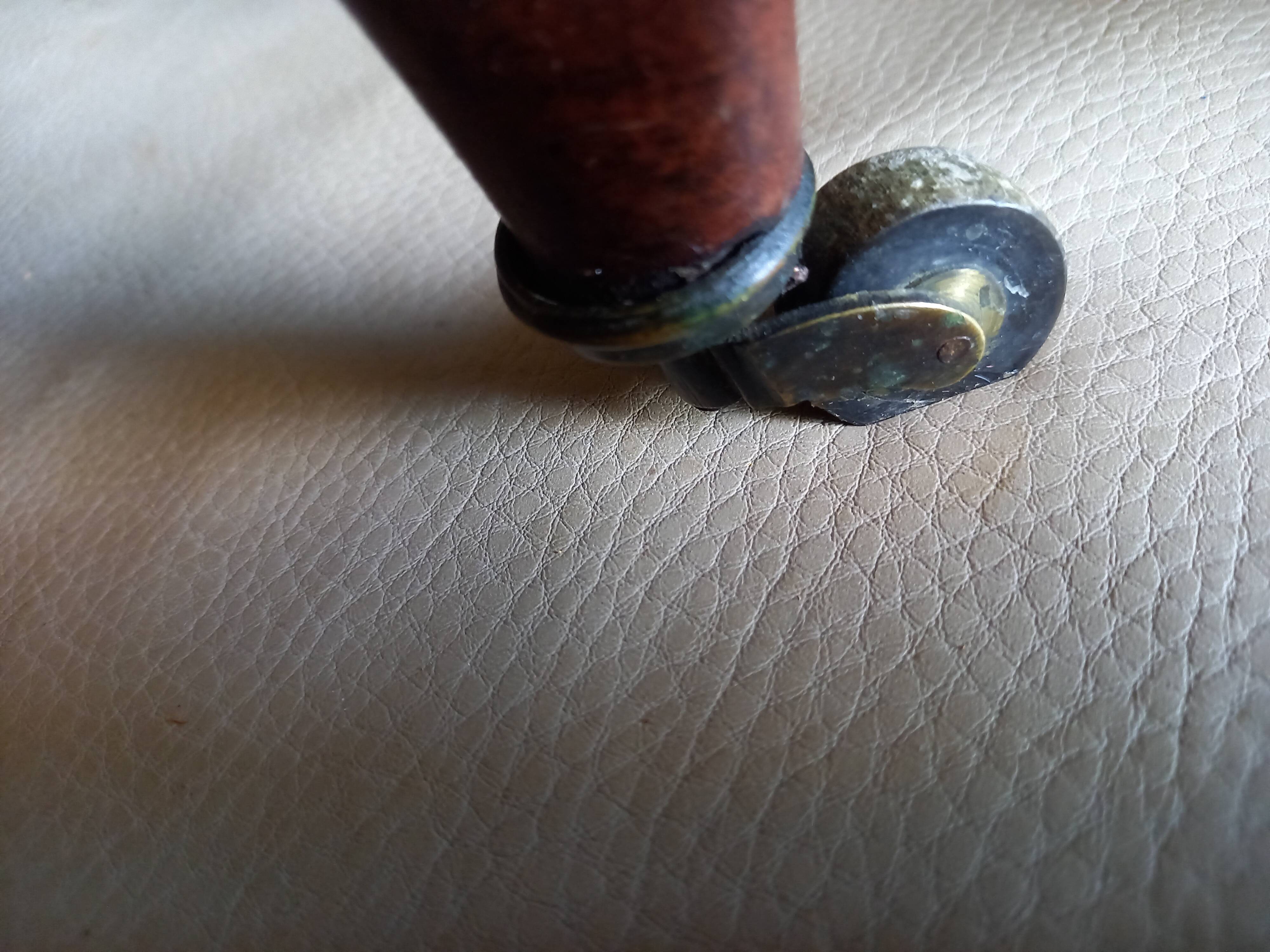 Louis Philippe chair restored with wheels