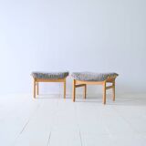 Paire de tabourets vintage