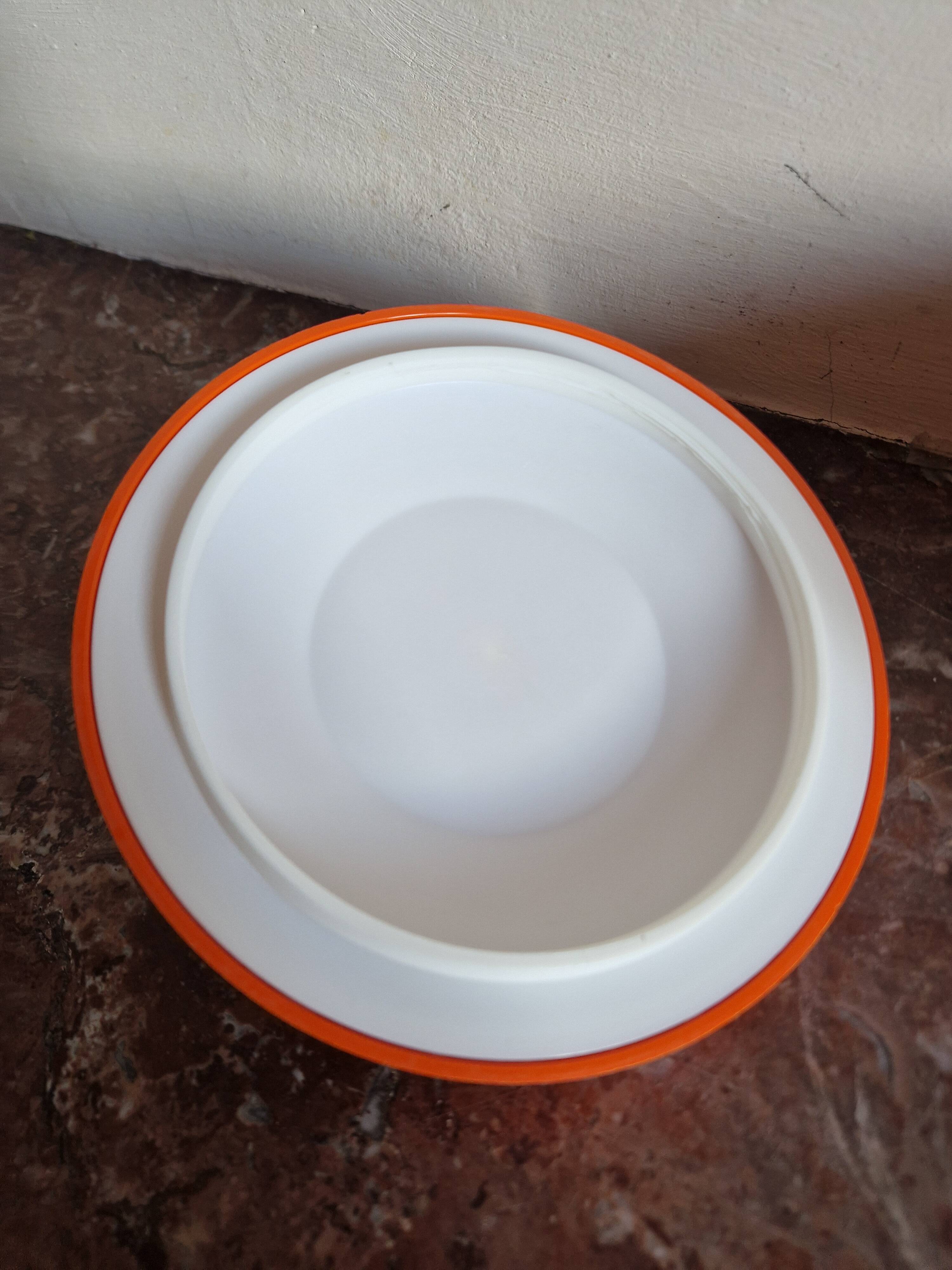 Vintage 1970s apple orange ice bucket - codec