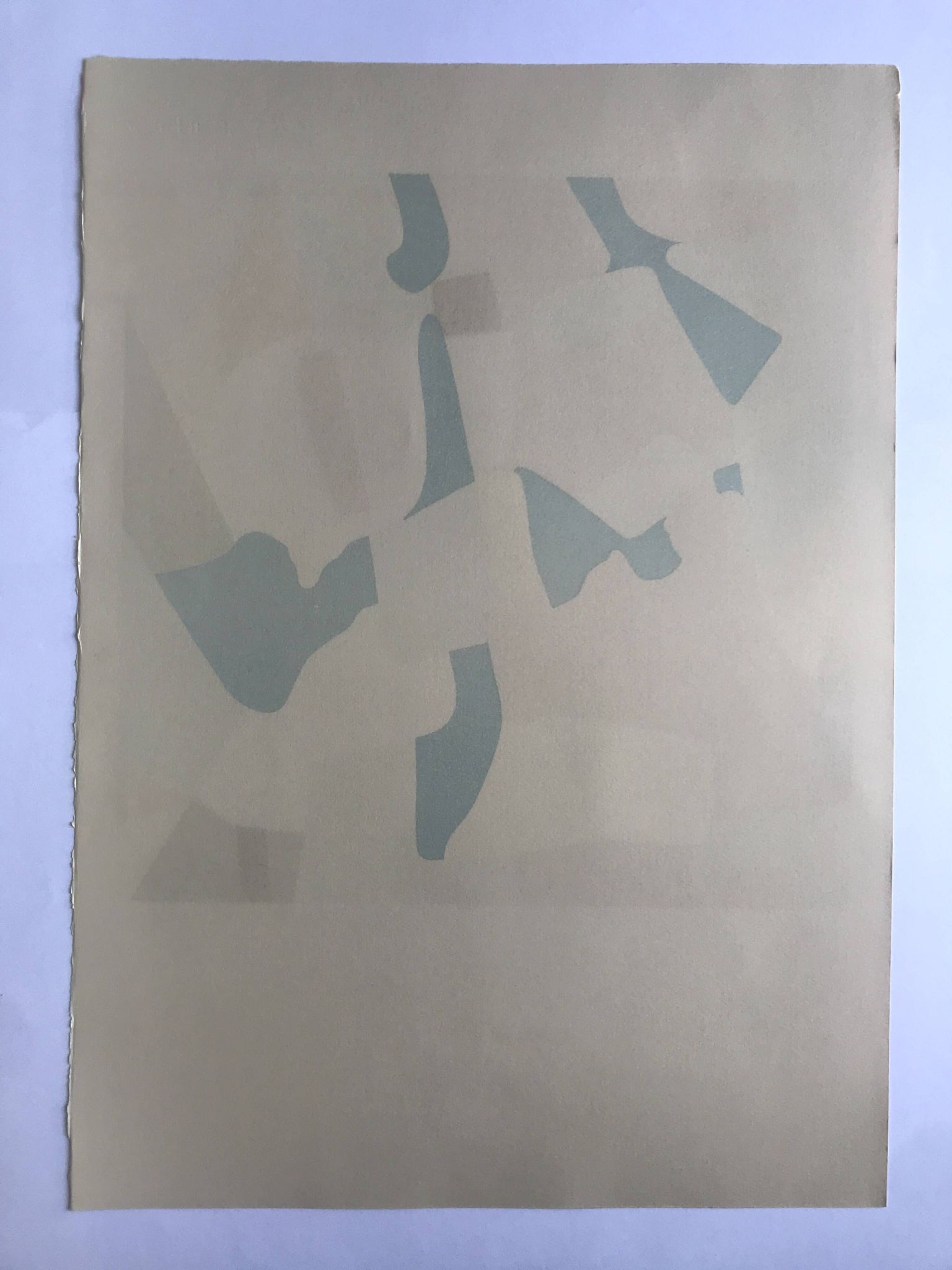 Roland BIERGE, Montfermeil, 1978. Lithographie originale signée au crayon