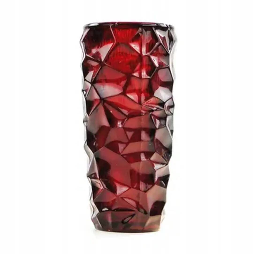 Okulus vase, transparent glass, Ząbkowice, Poland, 1970s