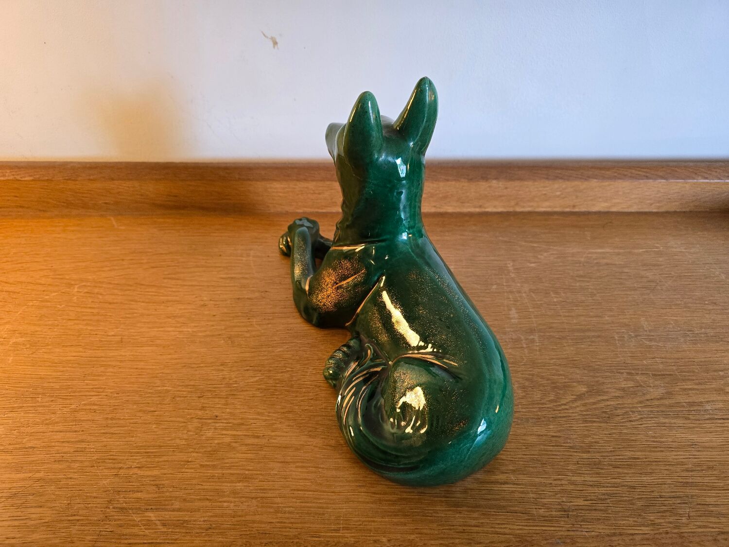 Ceramic dog figurine 1970