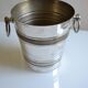 Silver-plated ice or champagne bucket with goldsmith's hallmark
