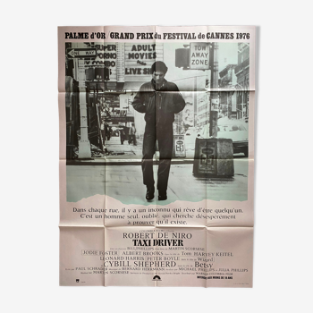 Affiche cinéma originale "Taxi Driver" Robert de Niro, Martin Scorsese 120x160cm 1976