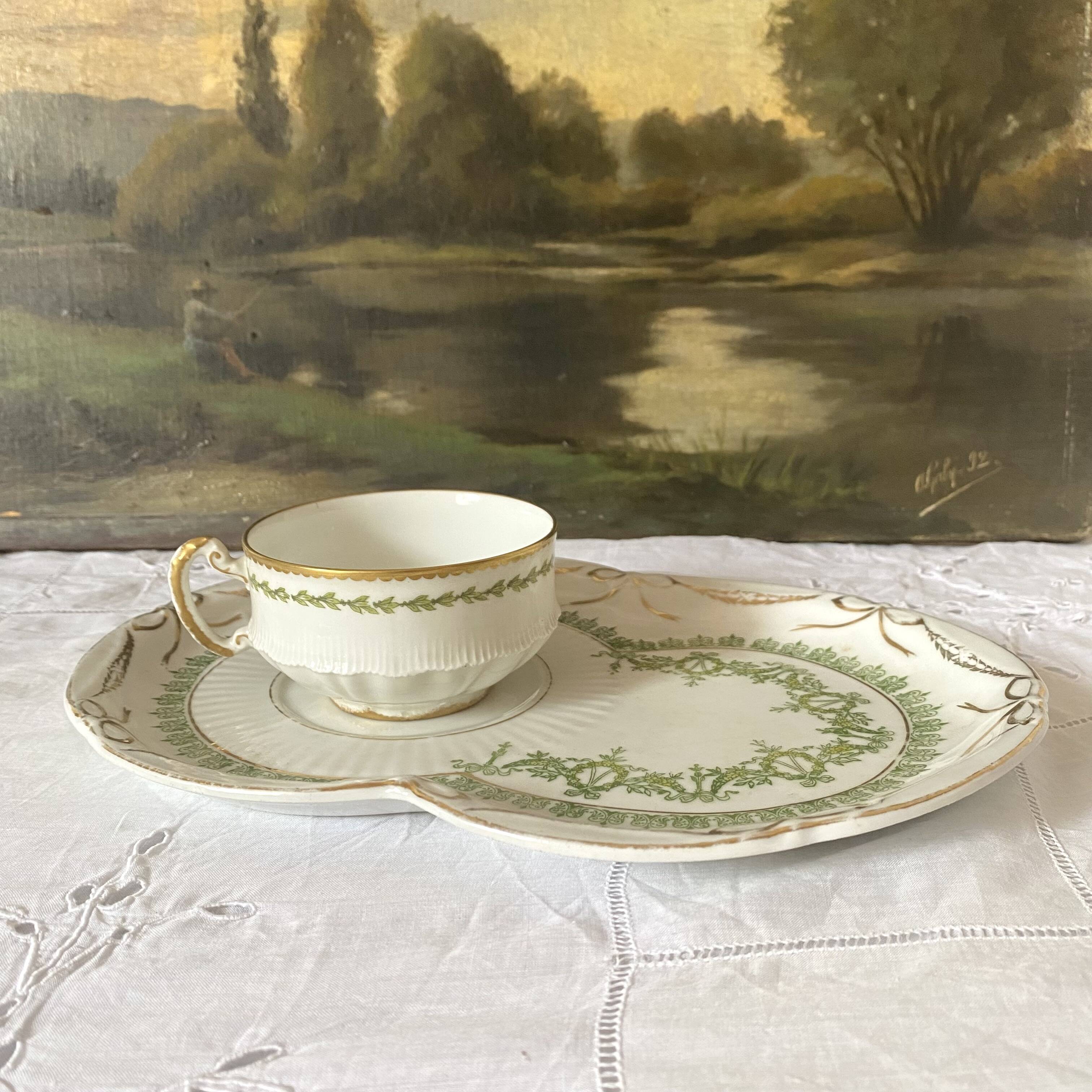 Selfish porcelain lunch plate