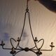 large wrought iron chandelier / 60s