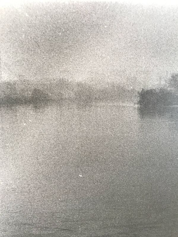 Rosine nusimovici, sans titre (fleuve), c 1980. tirage argentique n&b