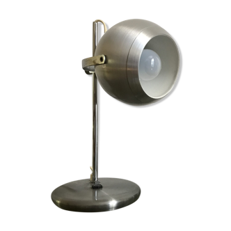 Vintage brushed metal eye ball desk lamp