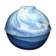 Tharaud Limoges Marbryne Blue Vase