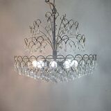Vintage Italian Crystal Chandelier 8 Lights