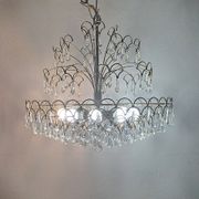 Lustre en cristal italien vintage 8 lumières