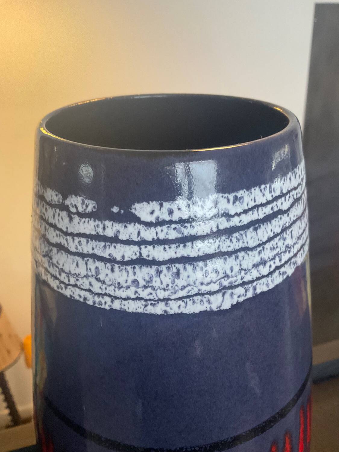 Vintage glazed ceramic vase Germany