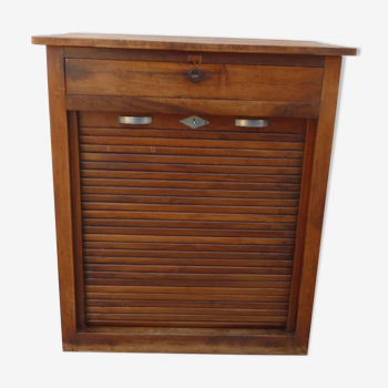 Roll-top Art Deco checkout counter with drawer