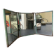 Miroir de barbier à décor peint