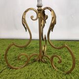 Glass and brass lamppost