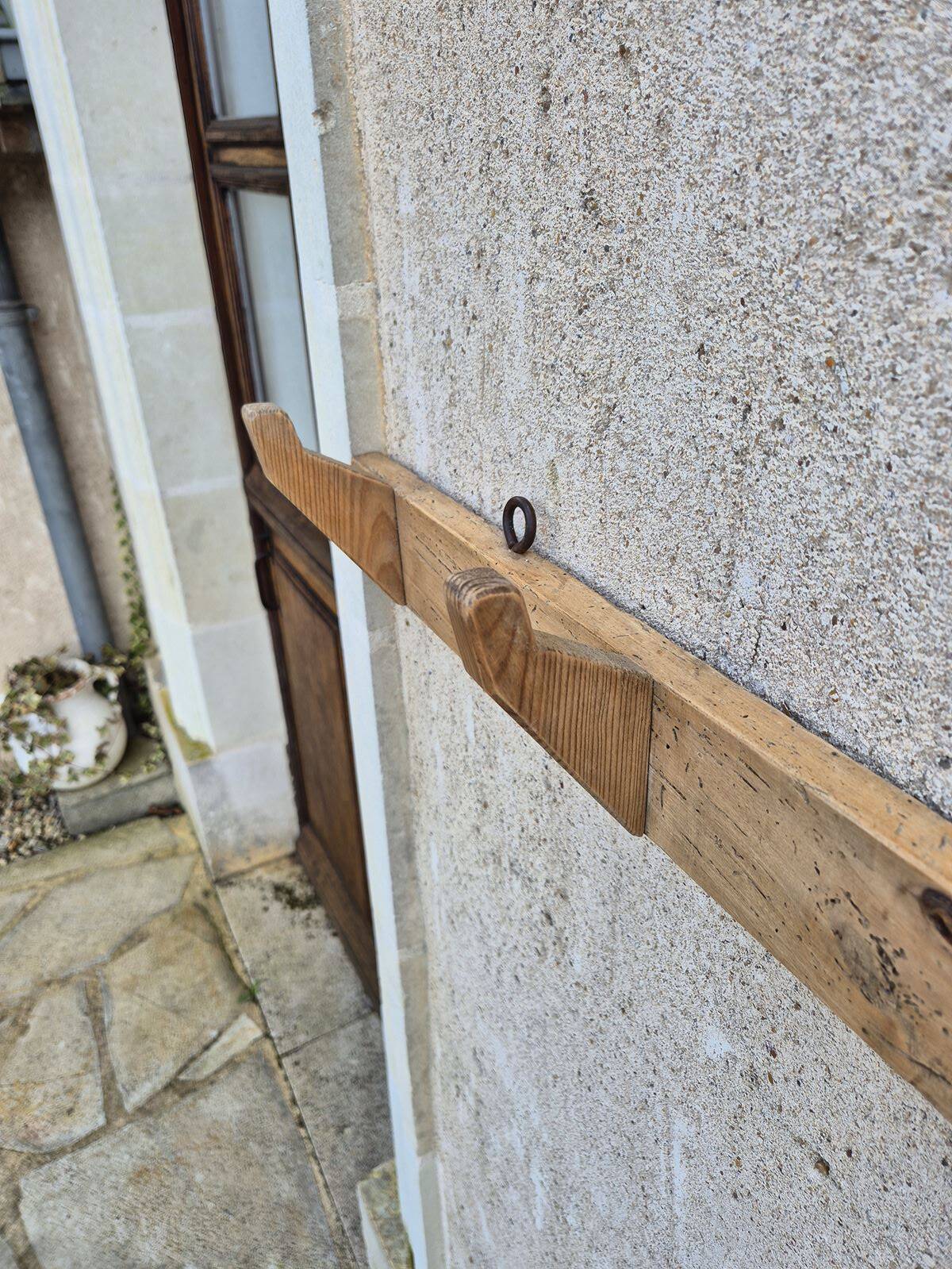 Old wall coat rack