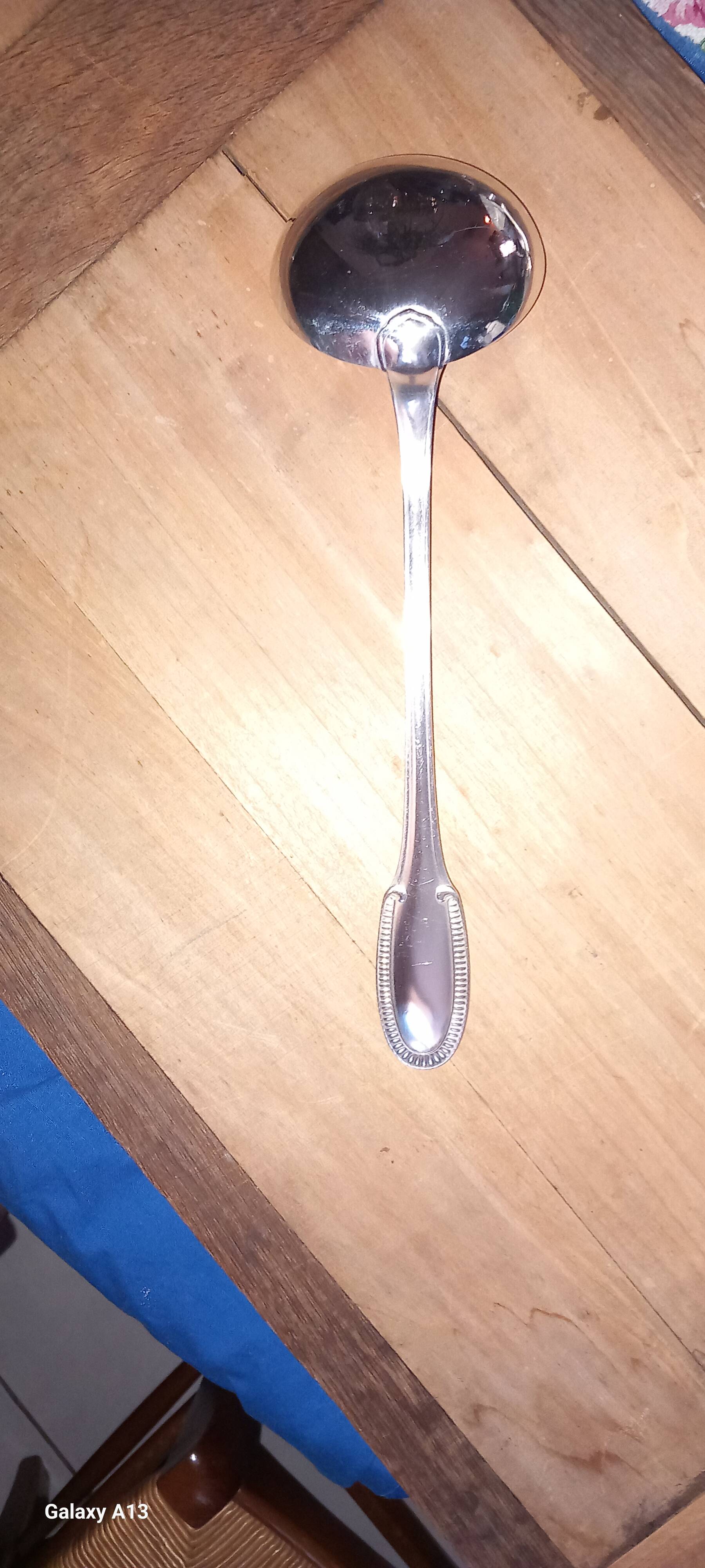 Silver-plated metal cutlery set ercuis in its gadroons model box