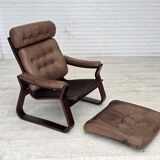 1970s, Danish design by Georg Thams, lounge chair, furniture leather.