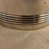 Pair of luc Lanel Christofle Gallia silver metal ice buckets 1940