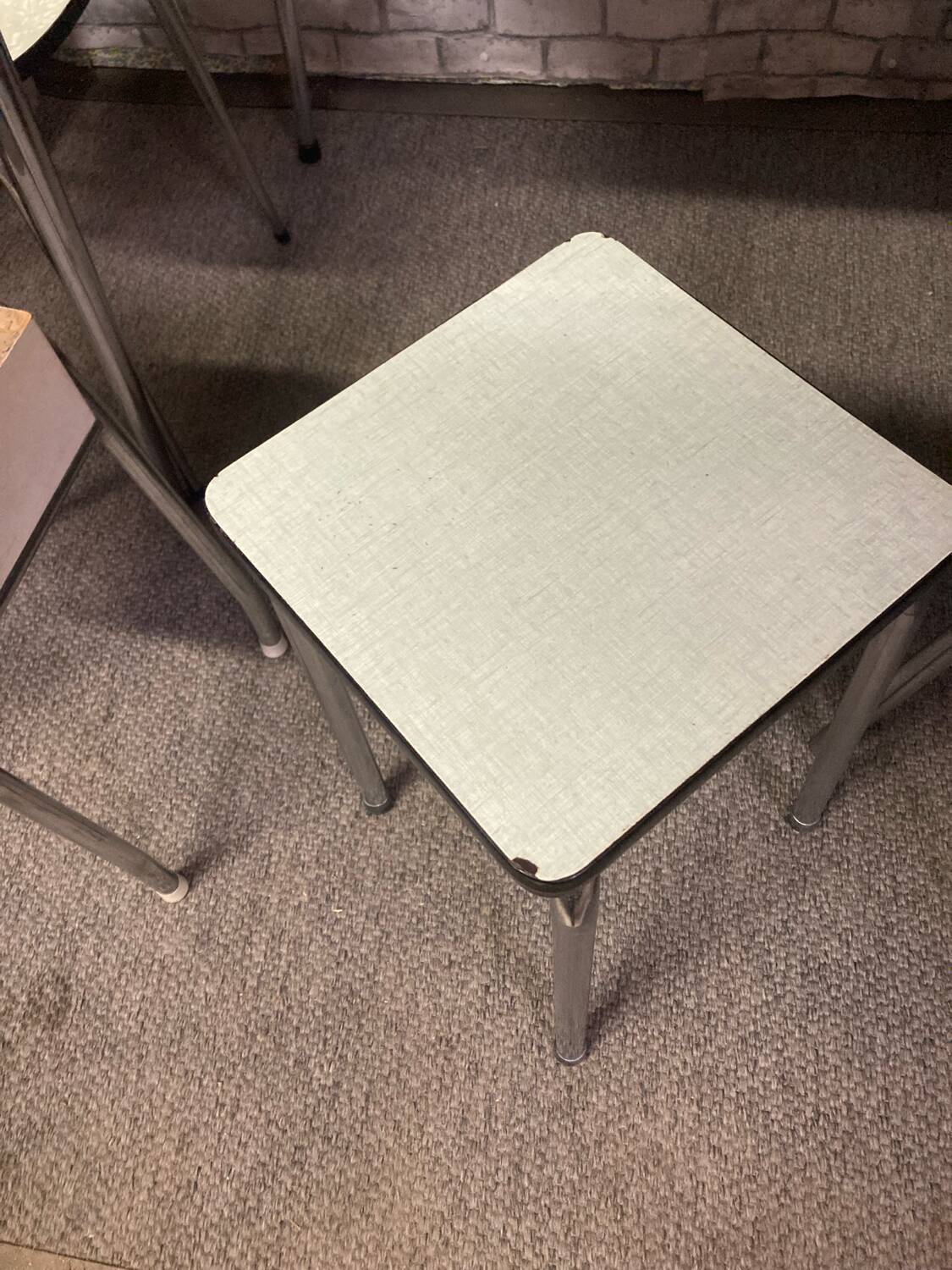 Formica table chairs stool set