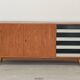 Enfilade U460 in white and black by Jiri Jiroutek for Interier Praha 1960
