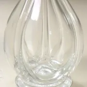 French glass decanter with 4 compartments and pouring spouts, 1950s–70s