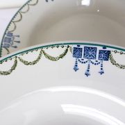 4 vintage deep plates from St Amand 220628
