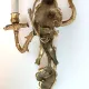 Pair of Régence style wall sconces in gilded bronze