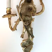 Paire d'appliques style Régence en bronze doré