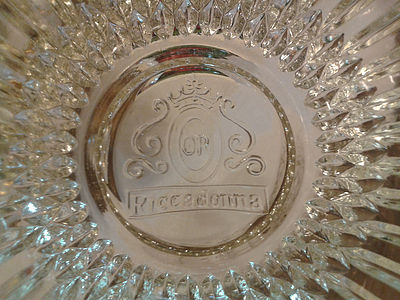 Molded glass ice bucket