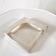 Silver metal ashtray Crédit local de France design 70s