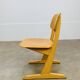 Casala children's chair from the 60s, wood, vintage
