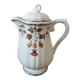 Gien earthenware coffee pot, Moustiers Olérys decor