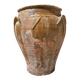 Ancient terracotta pottery jar