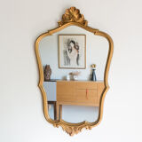 Golden mirror 75x45cm