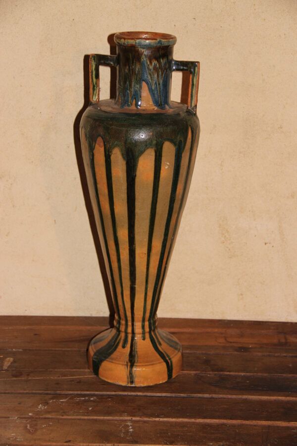Grand vase en céramique art deco