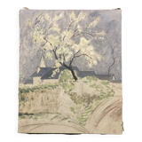 Marthe orant (1874-1957), spring, oil on canvas