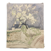 Marthe orant (1874-1957), le printemps, huile sur toile