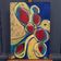Oil on cardboard modern composition by François de Chabot 1960-70