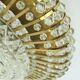 glamorous 1960s mid century CEILING LAMP ceiling fixture brass and glass