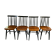 4 chairs Ilmari Tapiovaara model Fanett Vintage