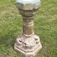 Holy water font on stone column (17th century)