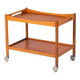 Chariot de bar danois moderne du milieu du siècle par Hans J. Wegner pour Andreas Tuck, années 1950.