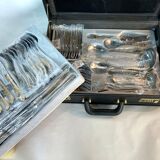 Cutlery set SBS Bestecke Solingen 70 pieces gold plated, vintage