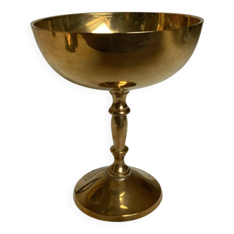Brass bowl, ring holder, chalice.