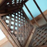 Cache pot large square bamboo