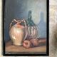 Still life oil, framed under glass