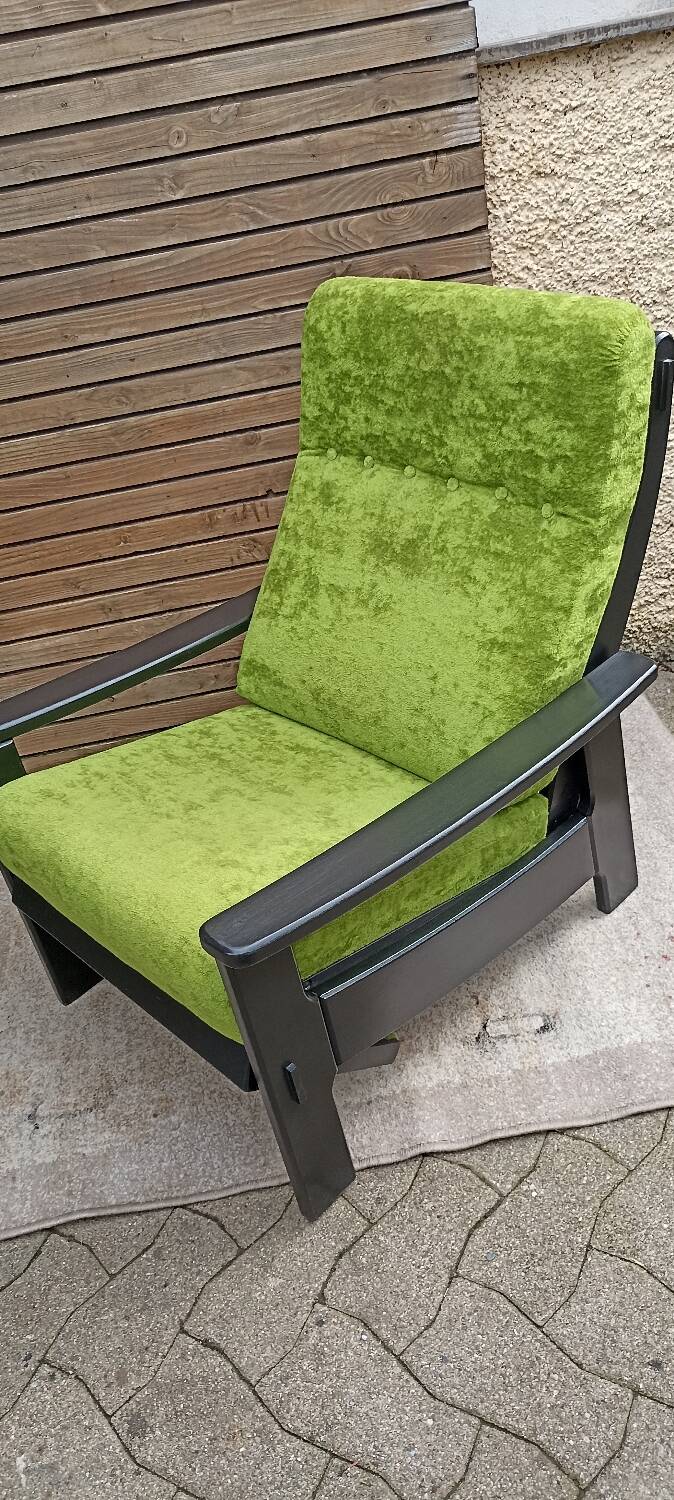 Vintage reclining armchair