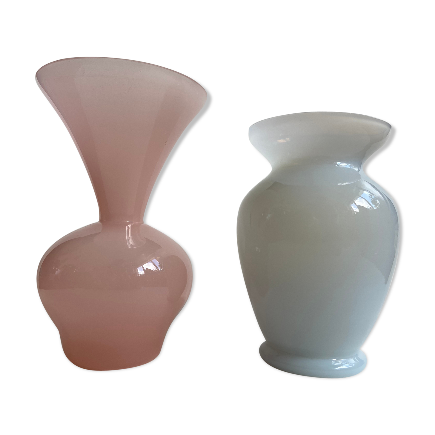 Pair of opaline vases